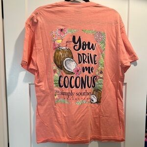 Simply Southern Peach Coconut Tee
